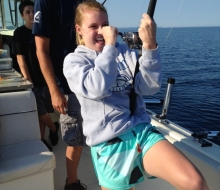 Making memories fishing on Lake Michigan